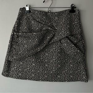Cheetah print mini skirt